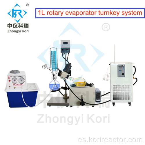 Evaporador rotatorio al vacío de laboratorio para pruebas de destilación